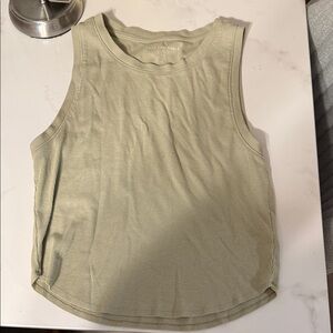 American Eagle Outfitters Light Green Muscle Tee